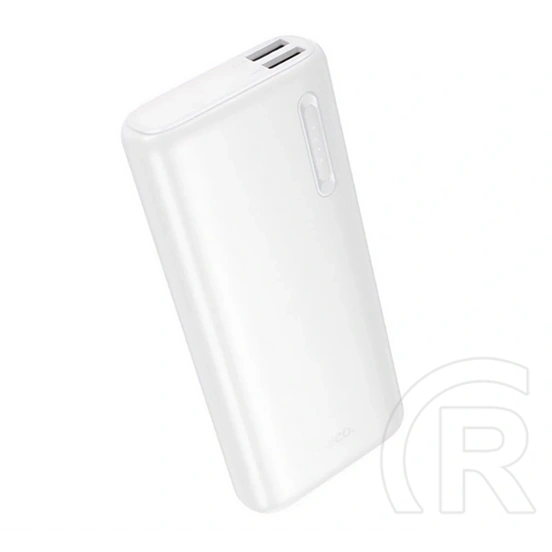 Hoco j158a vésztöltő 2 usb aljzat (10000mah, 2a, led jelzés) fehér