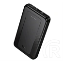 Hoco j165 vésztöltő 2 usb aljzat (10000mah, 2a, led jelzés) fekete
