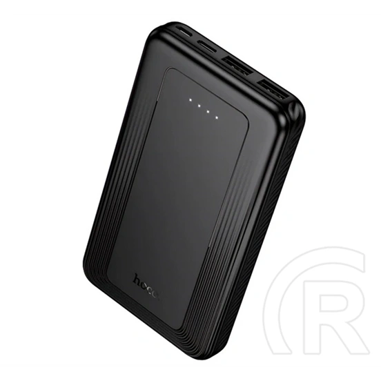 Hoco j165 vésztöltő 2 usb aljzat (10000mah, 2a, led jelzés) fekete