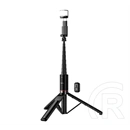 Hoco k34 tripod állvány (univerzális, állítható, 136cm, 4.5-7" méret, led fény) fekete