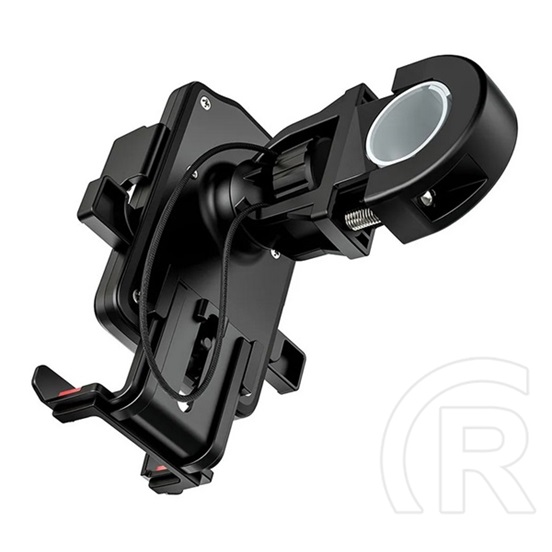 Hoco kerékpáros és motoros telefontartó (kormányra rögzíthető, állítható kar, 65-95mm, 4.5-7" méret) fekete