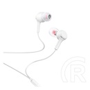 Hoco m78 fülhallgató sztereo (3.5mm jack, mikrofon, felvevő gomb, hangerőszabályzó, törésálló kábel) fehér