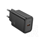 Hoco n60 hálózati töltő type-c aljzat (20w, pd gyorstöltő 3.0) fekete