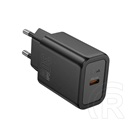 Hoco n62 hálózati töltő type-c aljzat (30w, pd gyorstöltő 3.0) fekete