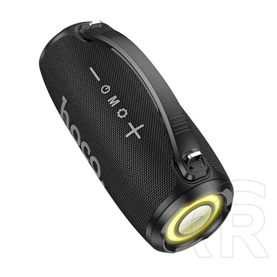 Hoco surge bluetooth hordozható hangszóró (v5.3, 4500mah belső akku, usb, aux kimenet, led jelzés + vállpánt) fekete
