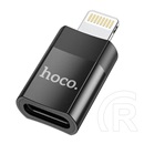 Hoco ua17 adapter (type-c aljzat - lightning 8pin, adatátvitel és töltés) fekete
