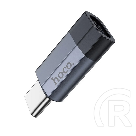 Hoco ua29 adapter (lightning aljzat - type-c, otg, adatátvitel és töltés) sötétkék