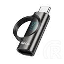 Hoco ua32a adapter (lightning aljzat - type-c, adatátvitel és töltés, led kijelző) fekete