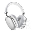 Hoco w35 max bluetooth fejhallgató sztereo (v5.3, microsd kártyaolvasó, 3.5mm jack aljzat, összehajtható) ezüst