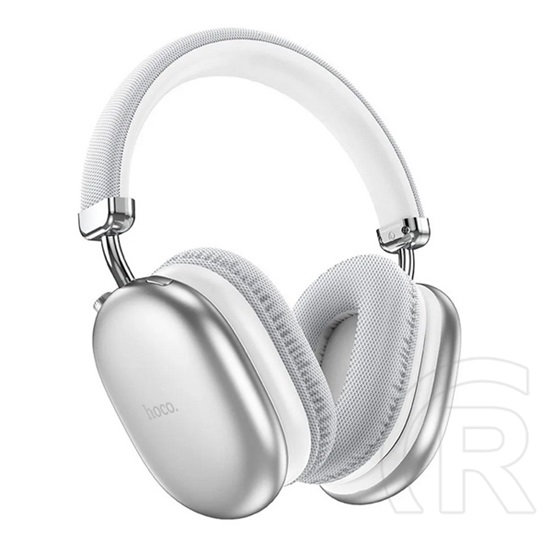 Hoco w35 max bluetooth fejhallgató sztereo (v5.3, microsd kártyaolvasó, 3.5mm jack aljzat, összehajtható) ezüst