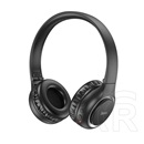 Hoco w41 bluetooth fejhallgató sztereo(v5.3, mikrofon, kártyaolvasó, összehajtható, 3.5mm jack aljzat)fekete