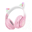 Hoco w42 bluetooth fejhallgató sztereo (v5.3, tf kártyaolvasó, 3.5mm jack aljzat, gyerek méret) rózsaszín