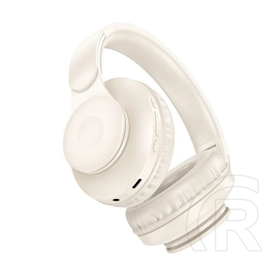 Hoco w45 bluetooth fejhallgató sztereo (v5.3, mikrofon, kártyaolvasó, összehajtható, 3.5mm jack aljzat) fehér