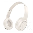 Hoco w46 bluetooth fejhallgató sztereo (v5.3, összehajtható, 3.5mm jack aljzat) fehér
