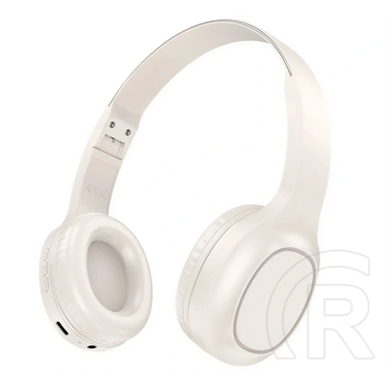 Hoco w46 bluetooth fejhallgató sztereo (v5.3, összehajtható, 3.5mm jack aljzat) fehér