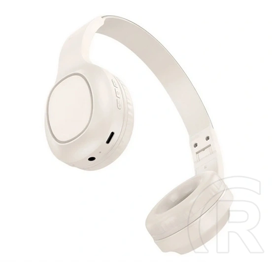 Hoco w46 bluetooth fejhallgató sztereo (v5.3, összehajtható, 3.5mm jack aljzat) fehér