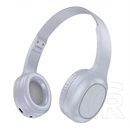 Hoco w46 bluetooth fejhallgató sztereo (v5.3, összehajtható, 3.5mm jack aljzat) világosszürke