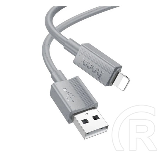Hoco  x107 adatkábel (usb - lightning, 2.4a, 100cm) világosszürke