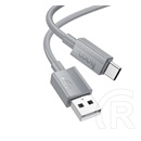 Hoco x107 adatkábel (usb - type-c, 3a, 100cm) világosszürke