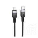 Hoco x109 adatkábel (type-c - type-c, 60w, gyorstöltő, 200cm) fekete