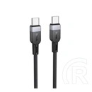 Hoco x109 adatkábel (type-c - type-c, 60w, gyorstöltő, 300cm) fekete