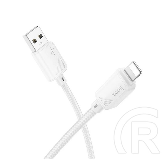 Hoco x113 adatkábel (usb - lightning, 2.4a, gyorstöltő, 100cm) fehér