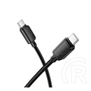 Hoco x114 adatkábel (type-c - type-c, 60w, pd gyorstöltő 3.0, 100cm) fekete