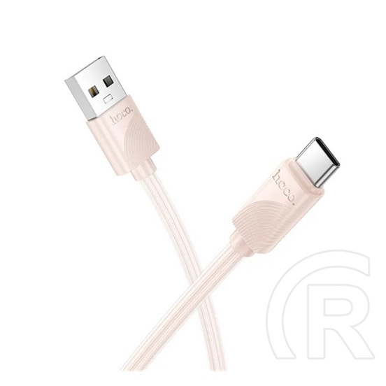 Hoco x114 adatkábel (usb - type-c, 3a, gyorstöltő, 100cm) rózsaszín