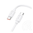 Hoco x115 adatkábel (type-c - type-c, 240w, pd gyorstöltő, 100cm) fehér