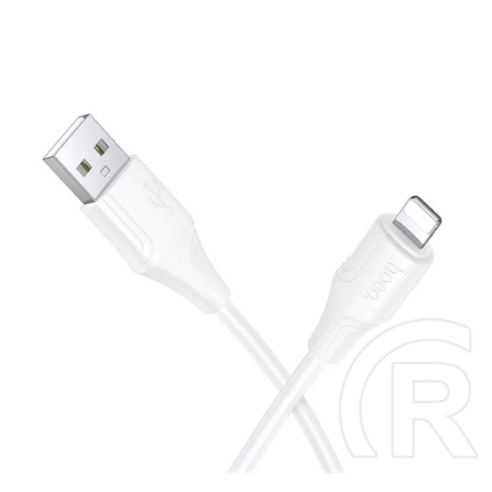 Hoco x124 adatkábel (usb - lightning, 2.4a, gyorstöltő, 100cm) fehér