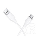 Hoco x124 adatkábel (usb - type-c, 3a, gyorstöltő, 100cm) fehér