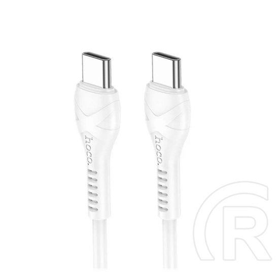 Hoco x37 adatkábel (type-c - type-c, 60w, 100cm, törésgátló) fehér