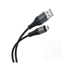 Hoco x38 adatkábel és töltő (usb - microusb, 2.4a, gyorstöltés támogatás, 100cm, törésgátló) fekete