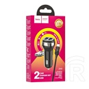 Hoco  z40 autós töltő 2 usb aljzat (5v / 2400ma, gyorstöltés támogatás, led jelzés + lightning 8pin kábel) fekete