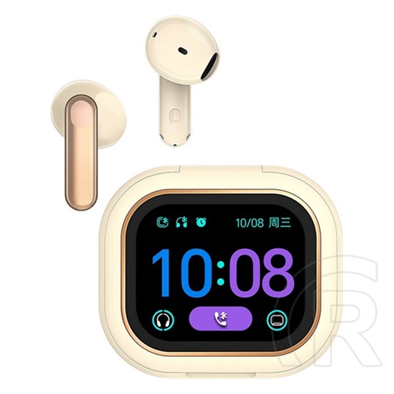 Honor choice cubuds bluetooth fülhallgató sztereo (v6.0, tws, mikrofon, aktív zajszűrő, led kijelző + töltőtok) khaki