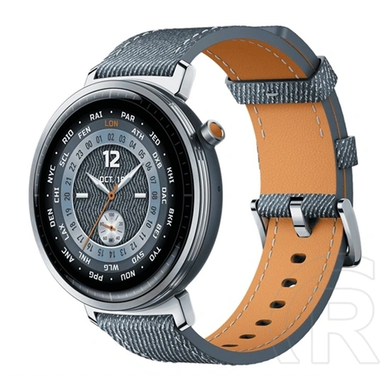 Honor watch fit okosóra (bőr szíj, állítható, aktivitásmérő, barométer, gps) ezüst
