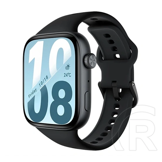 Honor watch x5i okosóra (szilikon szíj, állítható, aktivitásmérő, pulzusmérő, ip68) fekete