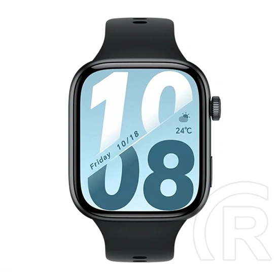Honor watch x5i okosóra (szilikon szíj, állítható, aktivitásmérő, pulzusmérő, ip68) fekete