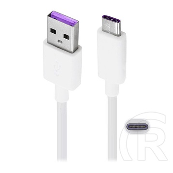 Huawei AP71/HL1289 USB adat- és töltőkábel (A dugó / C dugó, 5A, 1 m, fehér)