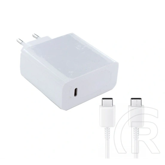 Huawei HW-200325EPO hálózati töltő type-c aljzat (65w, PD gyorstöltő, type-c kábel, fehér)