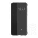 Huawei P40 tok álló (aktív Flip, oldalra nyíló, Smart View Cover) fekete