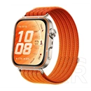 Huawei Watch Fit 5 Pro okosóra (nejlon szíj, aktivitásmérő, pulzusmérés, EKG, barométer, GPS, NFC, narancssárga)