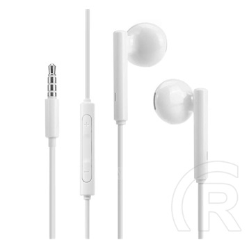 Huawei am-115 fülhallgató sztereo (3.5mm jack, felvevő gomb, OEM) fehér