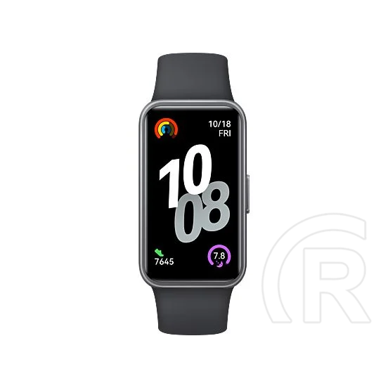 Huawei band 10 okoskarkötő (aktivitásmérő, pulzusmérő, hívásjelzés, vízálló, szilikon szíj) fekete