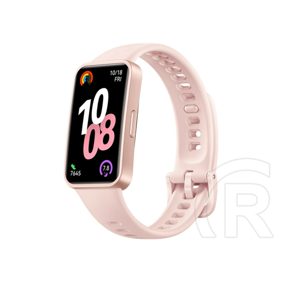 Huawei band 10 okoskarkötő (aktivitásmérő, pulzusmérő, hívásjelzés, vízálló, szilikon szíj) rózsaszín