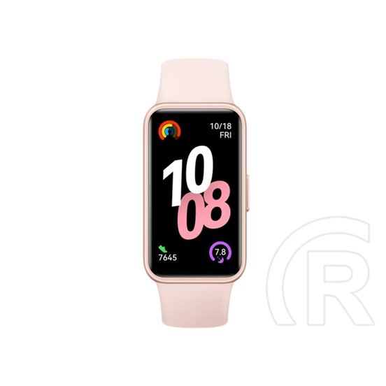 Huawei band 10 okoskarkötő (aktivitásmérő, pulzusmérő, hívásjelzés, vízálló, szilikon szíj) rózsaszín