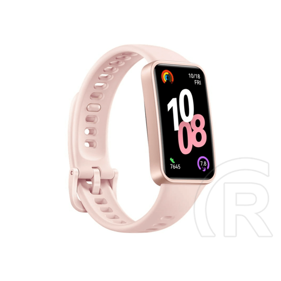 Huawei band 10 okoskarkötő (aktivitásmérő, pulzusmérő, hívásjelzés, vízálló, szilikon szíj) rózsaszín