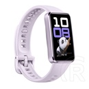 Huawei band 10 okoskarkötő (alumínium keret, aktivitásmérő, pulzusmérő, hívásjelzés, vízálló, szilikon szíj) lila