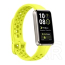 Huawei band 10 okoskarkötő (alumínium keret, aktivitásmérő, pulzusmérő, hívásjelzés, vízálló, szilikon szíj) világoszöld