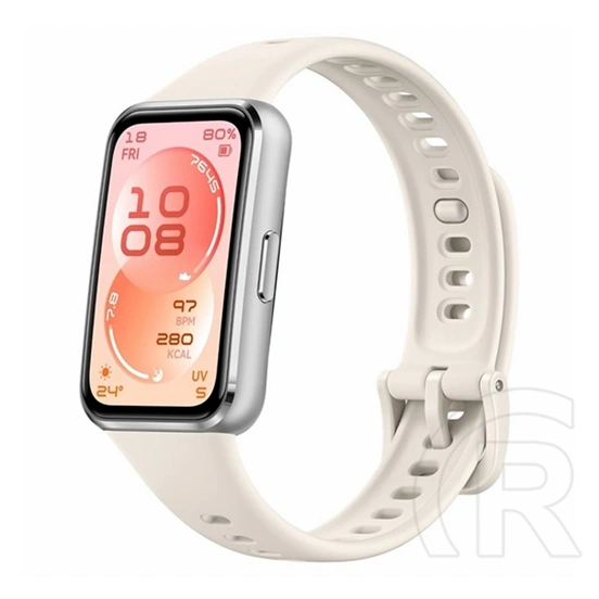 Huawei band 11 okoskarkötő (alumínium keret, aktivitásmérő, pulzusmérő, hívásjelzés, vízálló, szilikon szíj) fehér